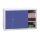 Tolóajtós fém irattároló szekrény 2 polccal, 750mmx1400mmx450mm, Szürke/kék